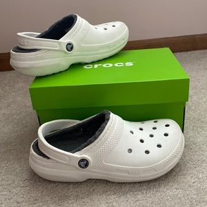 COPY - lined fuzzy crocs